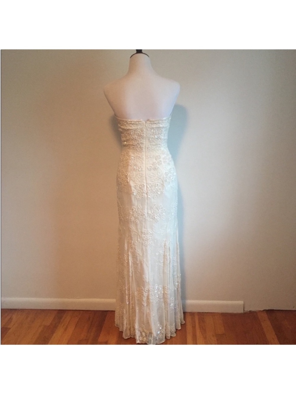 Vintage 100% Silk Beaded Dress Vintage Silk Dress Vintage Beaded Deess Wedding - Picture 7 of 16